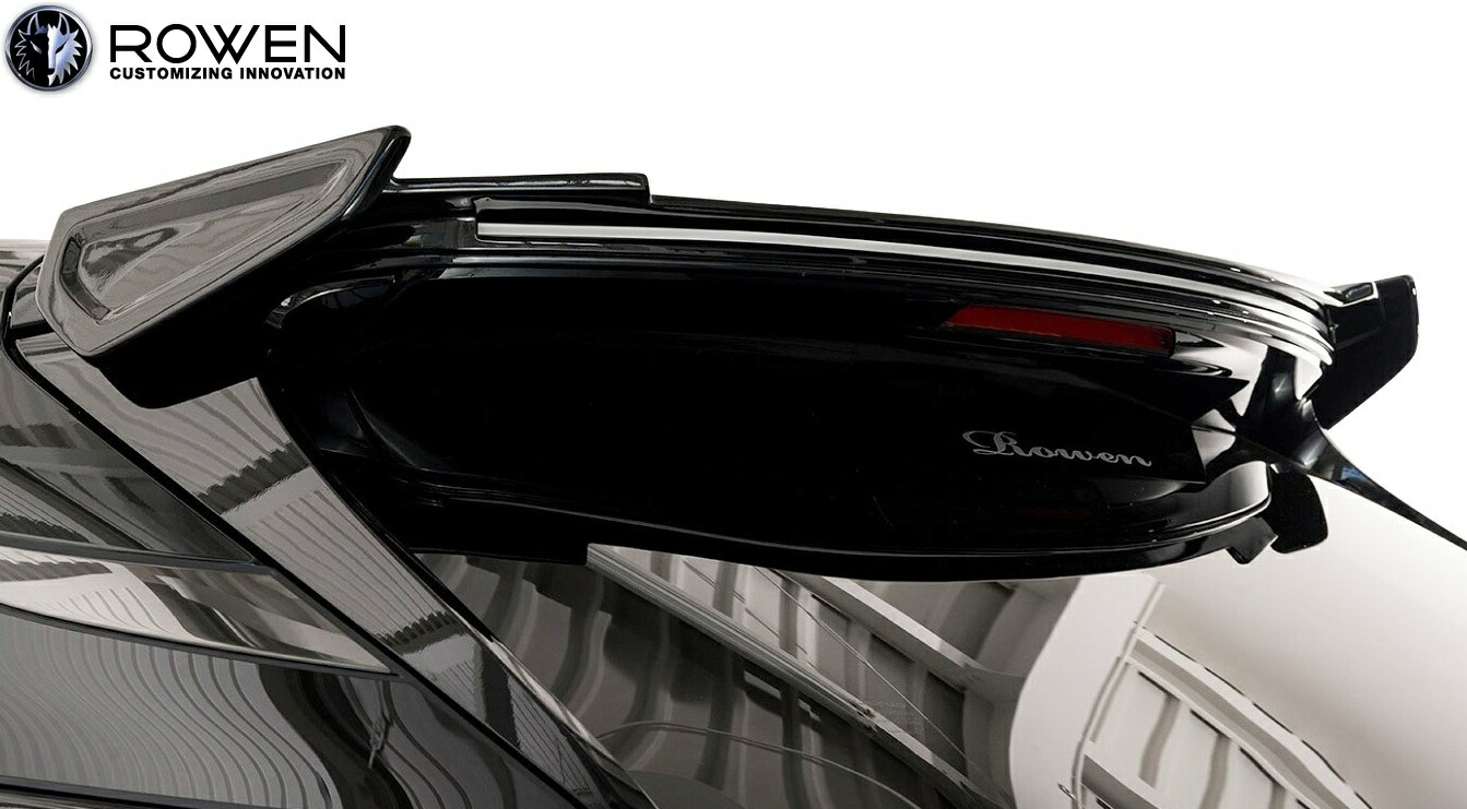 【M’s】 レクサス 10系 RX500h RX350 F-SPORT TALH17 TALA15 (2022.11-) ROWEN リアウイング (LEDライナー付) カーボン CARBON ロエン ロウェン エアロ パーツ カスタム 外装 部品 新型 LEXUS RX 10RX Fスポーツ F SPORT リヤ ルーフ ウイング スポイラー 1L016W10