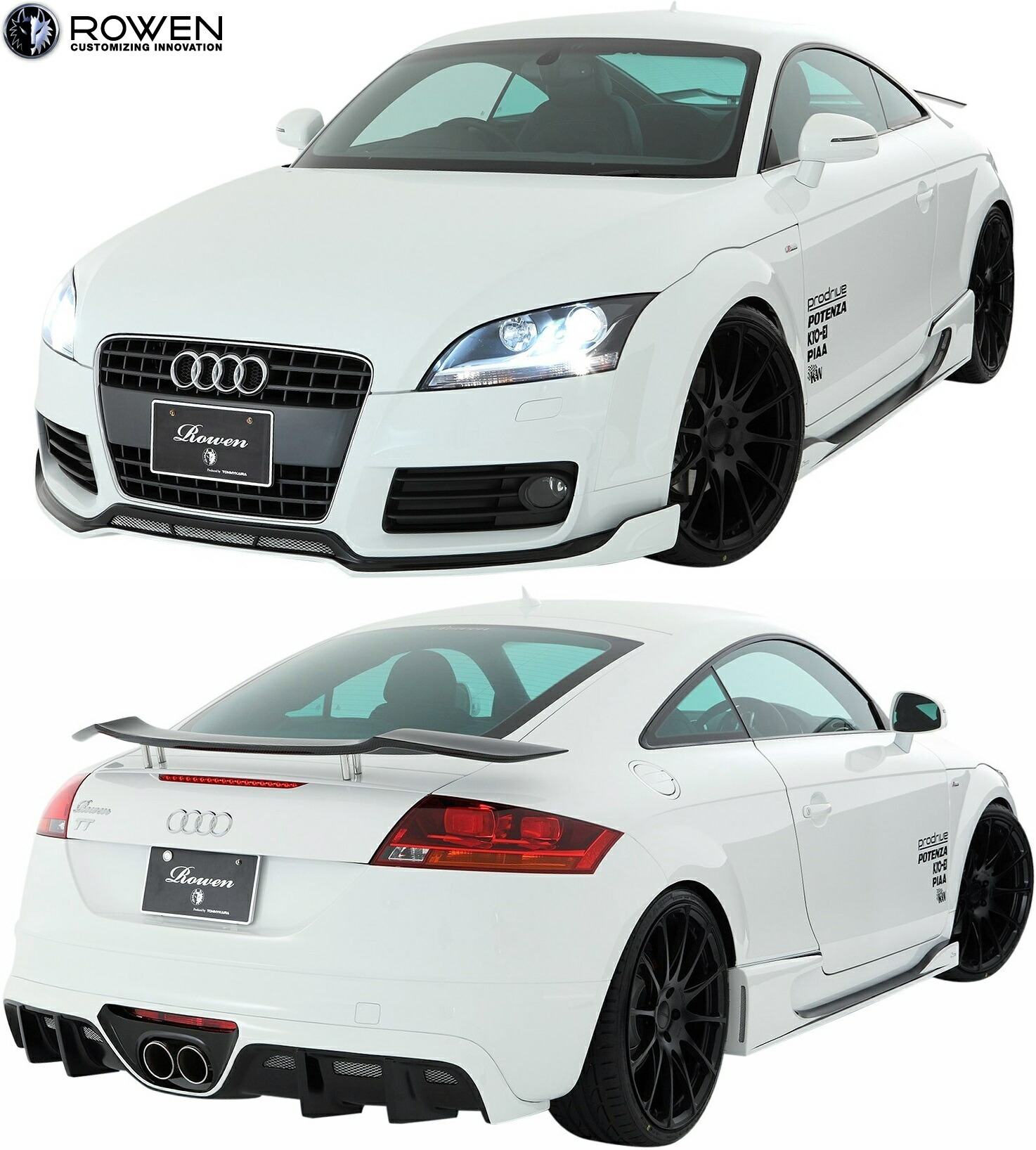 アウディ TT ８S エアロワークス Sライン カーボンフロントスポイラー FS Audi アウディ TT 8S Sライン/ TTS 前期 フロント リップ