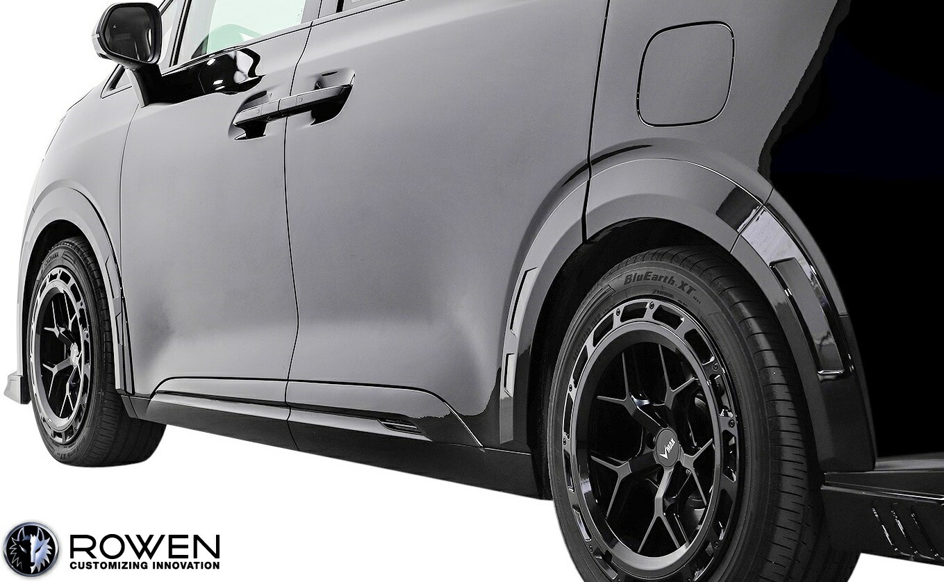 【M's】 BYD DENZA ビーワイディー デンツァ D9 (2025y-) ROWEN オーバーフェンダー (フロント+リア) 1台分 PP 未塗装 ロェン ロウェン ローウェン 狼炎 トミーカイラ エアロ パーツ 部品 カスタム ドレスアップ エクステリア 改造 外装 ワイド フェンダー 1D001F00