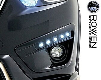 【M's】 MAZDA CX-5 前期 KE# (2012.02-2015.01) ROWEN フォグランプカバー LEDランプ付 FRP ロェン ロウェン ローウェン ローエン 狼炎 トミーカイラ エアロ パーツ 部品 社外品 外装 改造 カスタム ドレスアップ マツダ CX5 フォグカバー 1Z001D00