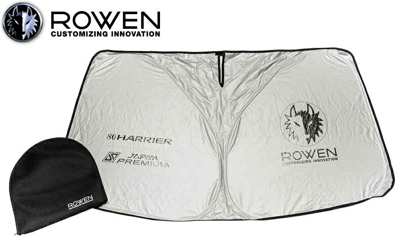 【M's】トヨタ 80 ハリアー ROWEN 80HARRIER専用ロゴ入りサンシェード 1T043AP001 収納ケース付き 狼炎 ロエン ローエン 日よけ 熱中症対策 暑さ対策 専用設計 TOYOTA 80HARRIER サンシェード 8,636円