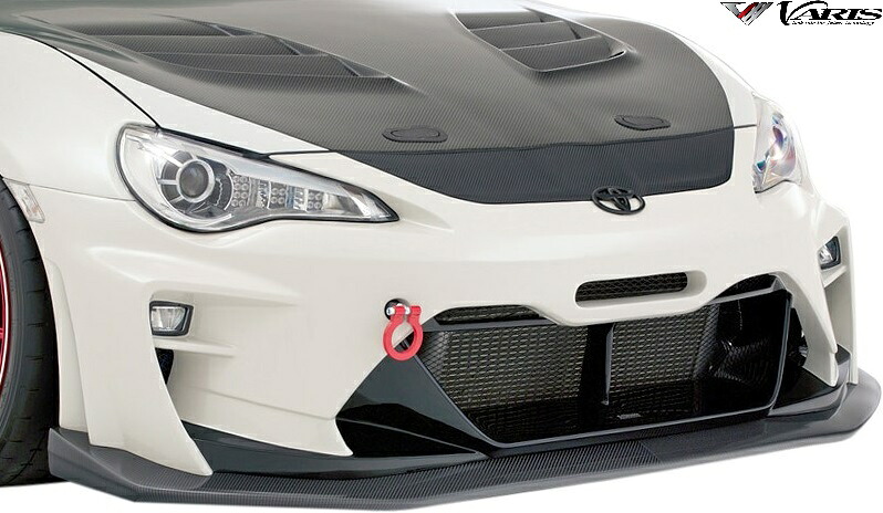 【M’s】 トヨタ 86 ZN6 後期 ハチロク (2016y-2021y) VARIS ARISING-II フロントバンパー Ver.2 + アンダーリップ FRP 未塗装 バリス ヴァリス エアロ パーツ セット ドレスアップ カスタム エクステリア 外装 部品 改造 社外 正規 レース 後期型 VATO-108F