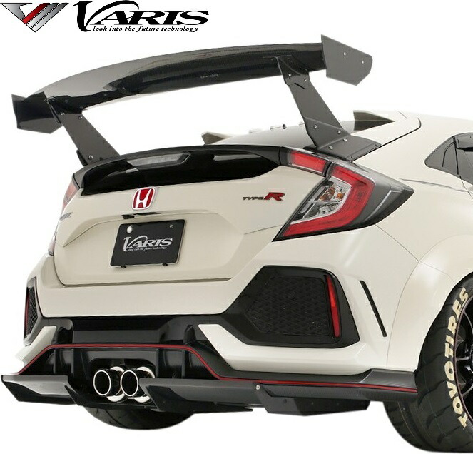 【M’s】 ホンダ FK8 シビック タイプR (2015y-2021y) VARIS ワイドボディ リアディフューザー カーボン CARBON バリス ヴァリス エアロ パーツ カスタム 外装 部品 改造 社外 正規 レース サーキット 競技 ドリフト HONDA CIVIC TYPE-R リヤ ディフューザー VAHO-016C