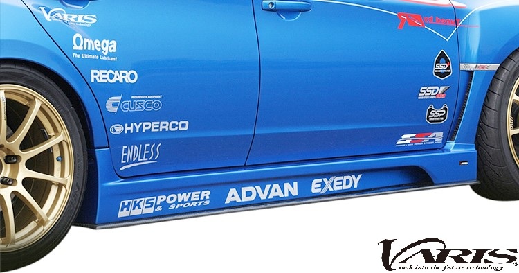 【M's】 スバル インプレッサ GRB STi (2007y-2011y) VARIS × Original RUNDUCE Collaboration サイドスカート 左右 FRP 未塗装 バリス ヴァリス エアロ パーツ 部品 外装 社外品 カスタム SUBARU IMPREZA コラボレート サイドステップ サイドスポイラー VASU-088