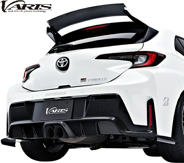 【M's】 トヨタ GRカローラ 前期 (2023.4-) VARIS 2025MODEL ARISING-I 可変フラップ付 リアウイング 3pcs FRP CARBON+ バリス ヴァリス エアロ パーツ 部品 外装 改造 新型 社外品 カスタム 2025モデル TOYOTA GR COROLLA リヤ ルーフ ウイング ヴァリアブル VATO-506｜エムズパーツshop　店