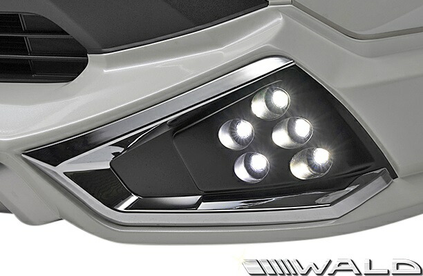 【M's】 トヨタ RAV4 G/X 前期 ( R1.4- ) WALD フロントスポイラー用 LEDランプ ( 品番： SL10P NS4214 ) ／／ ヴァルド バルド エアロ パーツ 外装 改造 カスタム TOYOTA ラヴ4 ラブ4 ラヴフォー ラブフォー 新型 現行型 現行モデル デイライト デーライト LEDフォグ