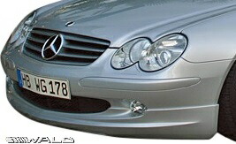 【M's】 R230 ベンツ SLクラス 前期 (2001y-2006y) WALD Executive Line フロントスポイラー ／／ FRP ヴァルド バルド エアロ パーツ 部品 外装 社外 正規 本物 改造 カスタム ドレスアップ W230 クーペ 丸目 SL350 SL500 フロント アンダー リップ ハーフ スポイラー