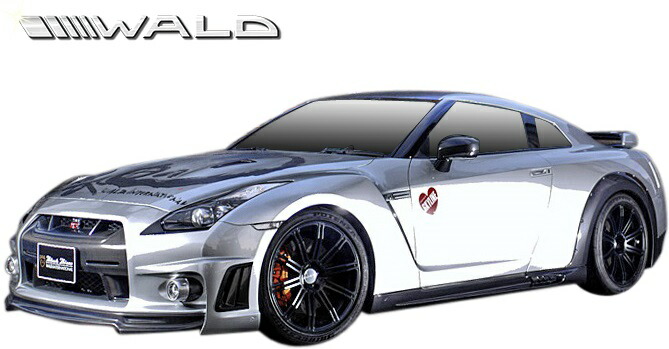 【M's】日産R35GT-R(H19.12-H22.10)WALDSPORTSLINEBLACKBISONEDITIONフルエアロ6点//FRP未塗装ヴァルドバルドエアロパーツセットフルキットエアロキットボディキットカスタム社外品部品外装正規NISSANニッサンスカイラインGTRG-TR
