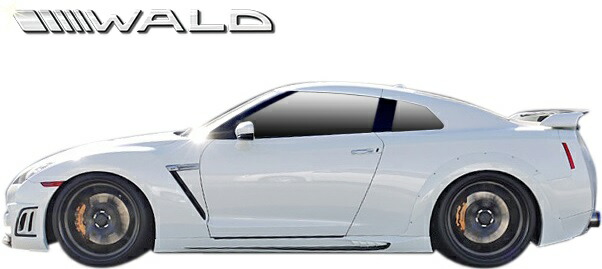【M's】日産R35GT-R(H19.12-H22.10)WALDSPORTSLINEBLACKBISONEDITIONフルエアロ6点//FRP未塗装ヴァルドバルドエアロパーツセットフルキットエアロキットボディキットカスタム社外品部品外装正規NISSANニッサンスカイラインGTRG-TR