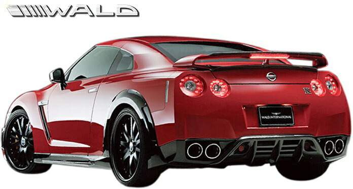 【M's】日産R35GT-R(H19.12-H22.10)WALDSPORTSLINEBLACKBISONEDITIONフルエアロ6点//FRP未塗装ヴァルドバルドエアロパーツセットフルキットエアロキットボディキットカスタム社外品部品外装正規NISSANニッサンスカイラインGTRG-TR