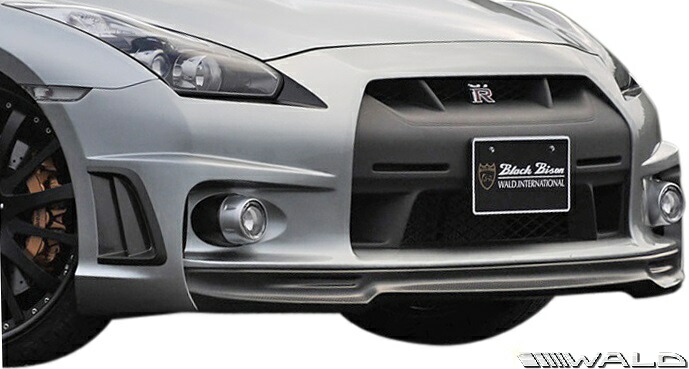【M's】日産R35GT-R(H19.12-H22.10)WALDSPORTSLINEBLACKBISONEDITIONフルエアロ6点//FRP未塗装ヴァルドバルドエアロパーツセットフルキットエアロキットボディキットカスタム社外品部品外装正規NISSANニッサンスカイラインGTRG-TR