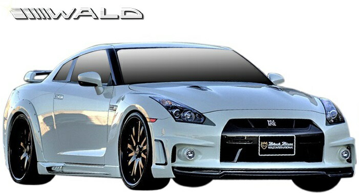【M's】日産R35GT-R(H19.12-H22.10)WALDSPORTSLINEBLACKBISONEDITIONフルエアロ6点//FRP未塗装ヴァルドバルドエアロパーツセットフルキットエアロキットボディキットカスタム社外品部品外装正規NISSANニッサンスカイラインGTRG-TR