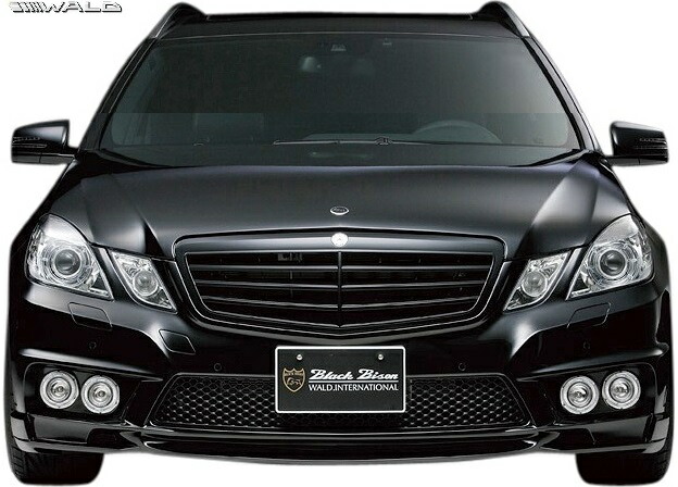 【M’s】 S212 W212 ベンツ Eクラス ステーションワゴン 前期 (2011y-2013y) WALD BLACK BISON フロントバンパースポイラー (FOGバージョン) ヴァルド バルド ブラックバイソン エアロ パーツ カスタム 外装 部品 改造 社外 メルセデス ワゴン E250 E300 E350 E550 フォグ