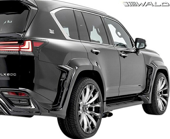 【M’s】 レクサス LX600 3BA-VJA310W 前期 (2022y-) WALD BLACK BISON オーバーフェンダー 12P (片側約65mmワイド) ABS エアロ パーツ ヴァルド バルド カスタム エクステリア 部品 外装 改造 社外品 正規 前期型 LEXUS LX 新型 現行型 ブラックバイソン ワイドフェンダー