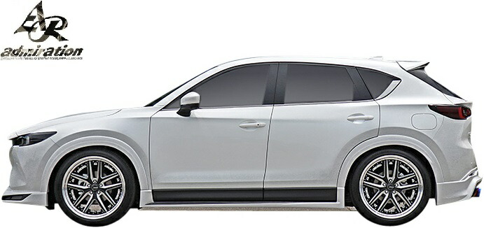 【M's】 マツダ 後期 CX-5 KFEP KF5P KF2P (R03.10-) admiration Belta サイドステップ 左右 ／／ アドミレイション アドミレーション FRP 未塗装 ハーフタイプ エアロ パーツ カスタム ドレスアップ 改造 部品 社外品 現行 新型 MAZDA CX5 サイドスカート サイドスポイラー