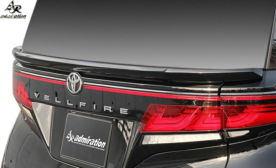 【M’s】40系 ヴェルファイア Z Premier Executive Lounge 前期 (R5.06-) admiration RICERCATO リヤゲートウイング FRP 未塗装 アドミレイション エアロ カスタム パーツ 部品 社外 新型 現行 40 VELLFIRE 40ヴェルファイア ベルファイア トランク リヤゲートスポイラー