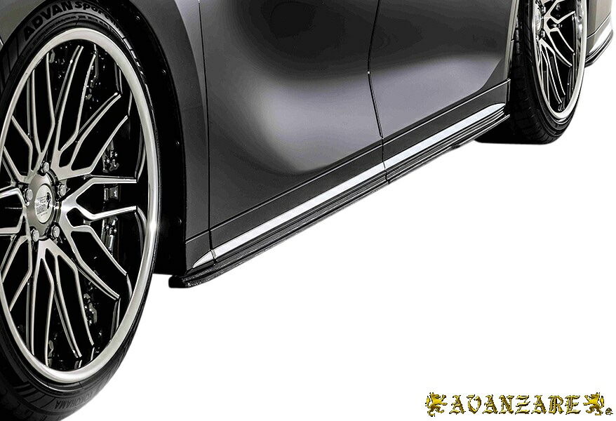 【M's】 LEXUS LM レクサス LM500h 前期 (2020.2-) AVANZARE ADESSO PREMIUM EDITION サイドスポイラー 左右 4P 平織カーボン CARBON アヴァンツァーレ アバンツァーレ エアロ パーツ 部品 改造 外装 社外品 カスタム ドレスアップ サイド アンダー ステップ スカート|エムズパーツshop 店