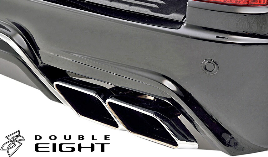 【M's】 トヨタ 200系 ランドクルーザー 後期 (2015/09-) DOUBLE EIGHT デュエルツイン 左右4本出し スクエア マフラー サイレントver. (リアピースのみ) ダブルエイト エアロ用 パーツ 200 LAND CRUISER ランクル200 200ランクル 後期ランクル エキゾースト