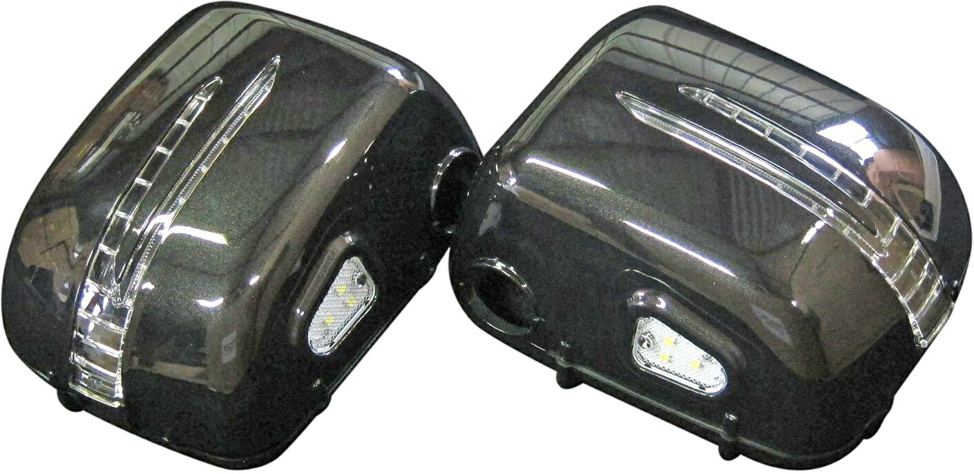 【M's】W463 ベンツ Gクラス 前期用 (-2001) LED ウインカー付 アロースタイル ドアミラー カバー 左右 (オブシディアンブラック) 社外品 パーツ メルセデス ゲレンデ G320 G500 カニ爪 197 オプブラ オプシディアンブラック 黒 後期仕様 後期ルック 後期スタイル 3213