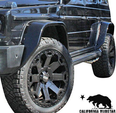【M’s】 W463 ベンツ AMG Gクラス (-2019y) CALIFORNIA MUDSTAR★ ワイドオーバーフェンダーキット ( 1台分 ) ／／ FRP カリフォルニアマッドスター メルセデス ゲレンデ エアロ パーツ カスタム フロント リア ワイドフェンダー オーバーフェンダー オバフェン 110841set1