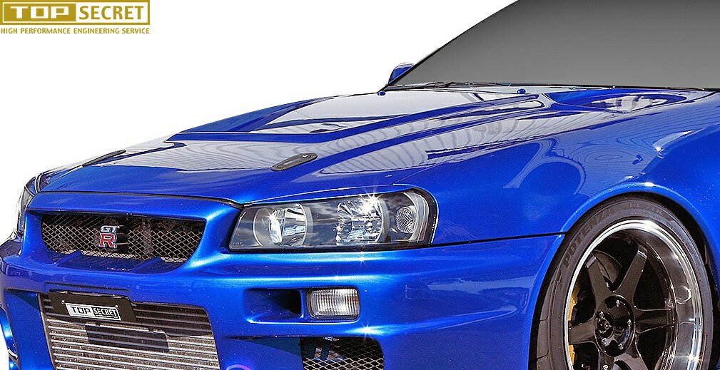 R34 スカイライン　ダクト付きFRPボンネット未塗装　白ゲル R34 スカイライン ダクト付きFRPボンネット未塗装 白ゲル - メルカリ