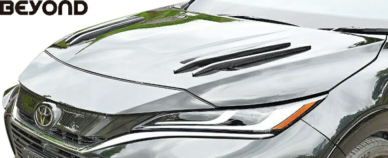 【M's】 トヨタ 80 ハリアー MXUA8 AXUH8 前期 (2020y-) BEYOND カーボン ボンネット ( ※ボンネットフィン別売 ) ビヨンド CARBON エアロ パーツ 社外 改造 部品 正規 本物 カスタム ドレスアップ シンプル 80系 HARRIER 新型 現行 エムズ マック クーリングボンネット