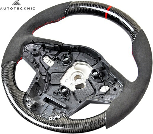 【M’s】トヨタ A90 スープラ (2019y-) AUTO TECKNIC リプレイスメント カーボン ステアリング (アルカンターラ) オートテクニック ハンドル コンビ ガングリップ パーツ 部品 内装品 高級感 最高級 カスタム スエード TOYOTA SUPRA 新型 現行型 ATK-TO-0004 381672|エムズパーツshop 店