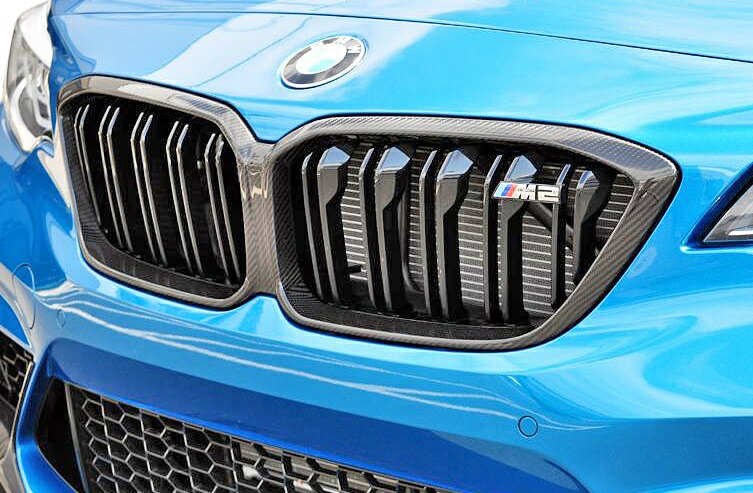 BMW M2(F87) 用 純正キドニーグリル 左右 純正 BMW M Performance F87 M2 ブラックグリル 左右セット