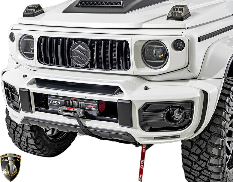 【M's】 スズキ ジムニーシエラ JB74W (2018y-) AIMGAIN MUDRON GT-X フロントバンパー FRP 未塗装 エイムゲイン エアロ パーツ ボディキット カスタム ドレスアップ 外装 社外品 部品 正規 改造 新型 現行型 SUZUKI JIMNY 74 SIERRA 74ジムニー JB74 バンパー