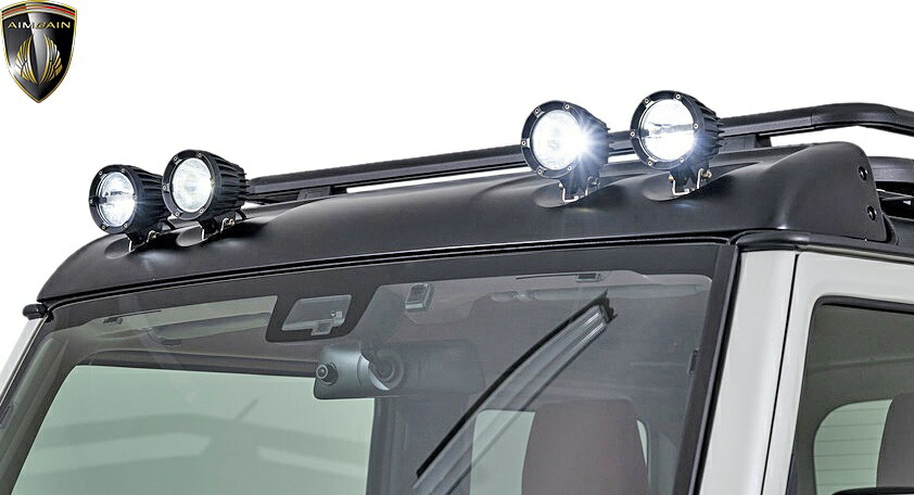 【M's】 スズキ ジムニーシエラ JB74W (2018y-) AIMGAIN MUDRON クワッドフロントルーフスポイラー FRP 未塗装 エイムゲイン エアロ パーツ ボディキット カスタム ドレスアップ 外装 社外品 部品 正規 改造 新型 現行型 SUZUKI JIMNY 74 SIERRA 74ジムニー JB74
