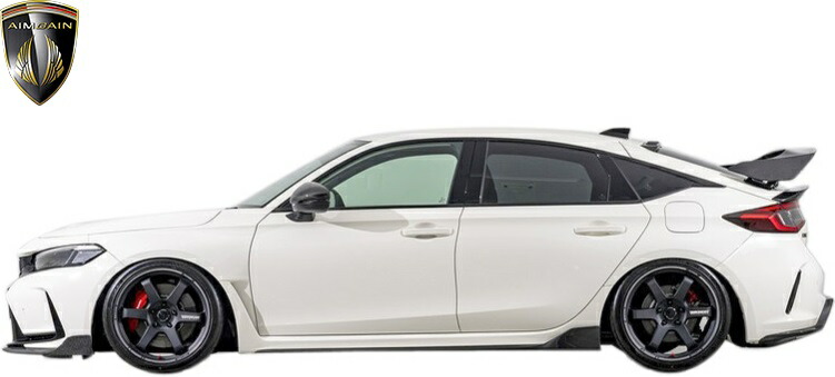 【M’s】 ホンダ FL5 シビック タイプR (2022.9-) AIMGAIN SPORT サイドスポイラー 左右 (交換タイプ) FRP 未塗装 エイムゲイン エアロ パーツ エアロキット カスタム 外装 部品 改造 社外 正規 本物 新型 現行型 エイムガイン HONDA CIVIC TYPE R Type-R サイドステップ