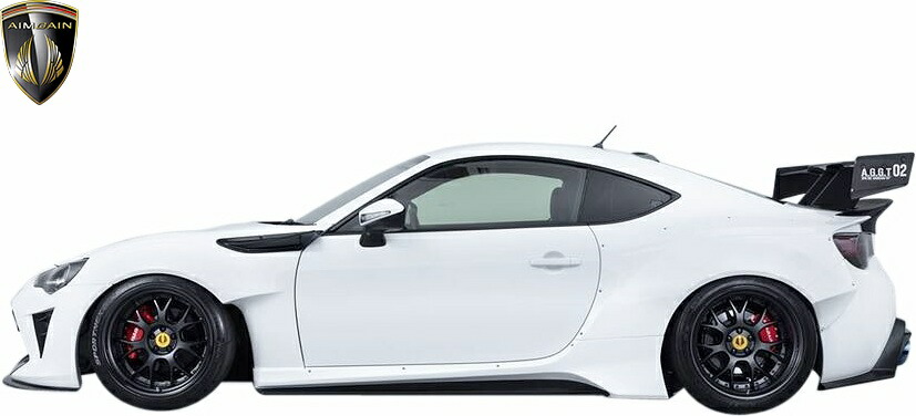 【M's】 スバル BRZ ZC6 前期 後期 (2012y-2020y) AIMGAIN GT4 サイドスカート 左右 FRP 未塗装 エイムゲイン エアロ パーツ 部品 外装 改造 社外品 カスタム ドレスアップ エクステリア エイムガイン WIDE FENDER VERSION SUBARU サイドステップ サイドスポイラー