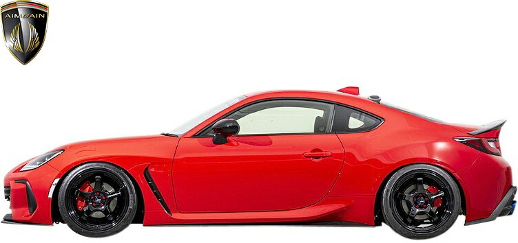 【M's】 スバル BRZ ZD8 前期 (2021y-) AIMGAIN SPORT サイドスポイラー 左右 FRP 未塗装 エイムゲイン スポーツ ボディキット エアロ パーツ 部品 外装 改造 社外品 新型 現行型 エクステリア ドレスアップ エイムガイン SUBARU サイド アンダー ステップ スカート