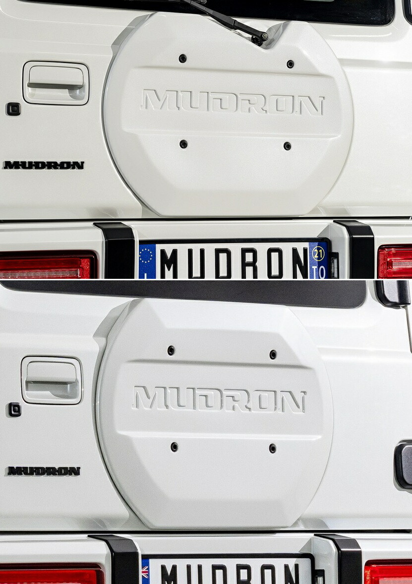 【M's】 ジムニーシエラ JB74W (2018.7-) AIMGAIN MUDRON SPORT WIDE FENDER スペアタイアレスゲートカバー エイムゲイン マッドロン スポーツ エアロ パーツ 部品 外装 社外 改造 新型 現行 カスタム ドレスアップ エクステリア 74ジムニー JB74 ジムニー シエラ タイヤレス