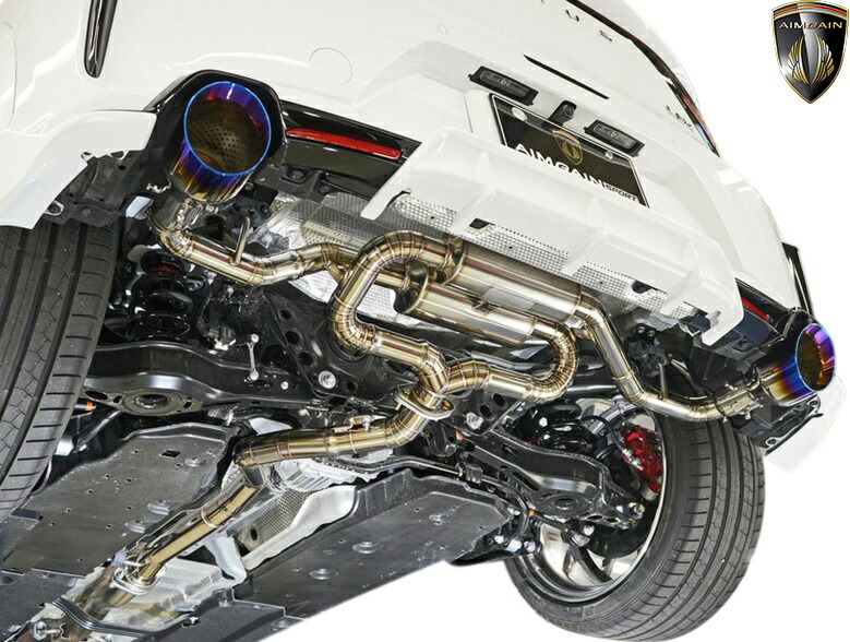 【M's】 レクサス LBX MORIZO RR GAYA16 (2024.7-) AIMGAIN ループパワーマフラー 出口125Φ ブルーショット 車検非対応 エイムゲイン 社外 パーツ 部品 新型 カスタム LEXUS モリゾウ エキゾースト スポーツ マフラー エンドブルー ブルーフィニッシュ 虹色 AIMSPLBXM09Y