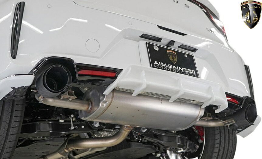 【M's】 レクサス LBX MORIZO RR GAYA16 (2024.7-) AIMGAIN 純正マフラー対応 専用マフラーカッター 114Φ カーボンショット 車検対応モデル エイムゲイン 社外 パーツ 部品 外装 新型 現行 カスタム ドレスアップ エクステリア LEXUS モリゾウ AIMSPLBXM10
