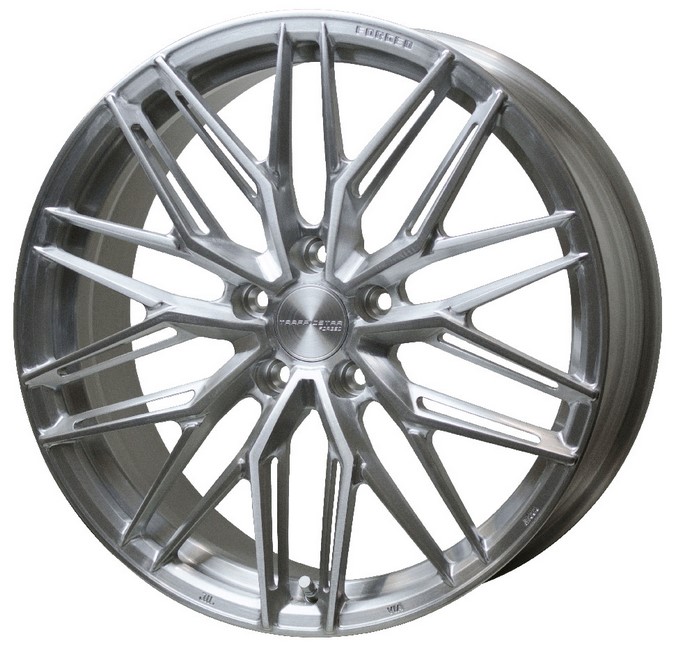 【M's】 トラフィックスターフォージド TSF-03 4本セット ブラッシュド BRS 19x8.0J 5H PCD 114.3 +42 アルミホイール HOT STUFF 鍛造 19インチ インセット42 シルバー 5穴 8j P.C.D 114.3mm TRAFFICSTAR FORGED ホットスタッフ