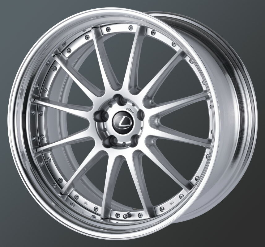 【M's】 AIMGAIN GTF ホイール 4本セット ハイパーシルバー 22インチ 11.0J 5穴 オーダーインセット エイムゲイン アルミホイール 2piece P.C.D 114・112・120 インセット 76～-26 / 61～-41 リム深さ 46～148mm ハブ径 75.0Φ HYPER SILVER 2ピース 22 x 11j｜エムズパーツshop　店
