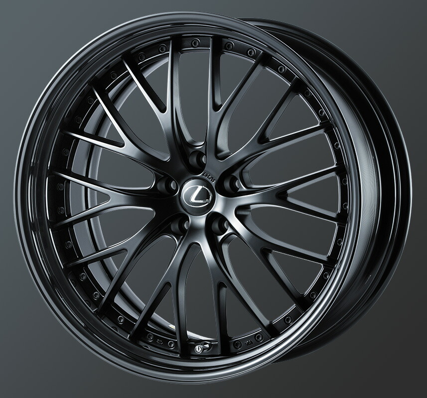 【M's】 AIMGAIN GLM アルミ ホイール 4本セット セミグロスブラック 22インチ 11.5J 5穴 オーダーインセット エイムゲイン メッシュタイプ 2piece P.C.D 114・112・120 インセット 87～-33 / 72～-48 リム深さ 43～162mm ハブ径 75.0Φ SEMI GLOSS BLACK 2ピース｜エムズパーツshop　店 304,920円