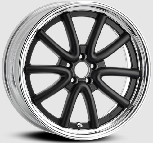 【M's】 WALD ホイール OCTOPUS RACING 1本 18インチ 11.0J マットブラック 5穴 オクトパスレーシング ヴァルド オーダーインセット アルミホイール 18x11j