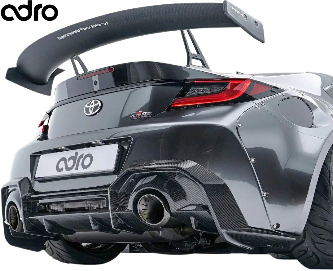 【M’s】 TOYOTA GR86 ZN8 / SUBARU BRZ ZD8 (2021y-) adro アドロ リアディフューザー ／／ カーボン CARBON エアロ パーツ カスタム エクステリア ドレスアップ 外装 部品 改造 社外 正規 本物 エイドロ ハチロク リヤ ディフューザー 新型 現行 A18A10-1301