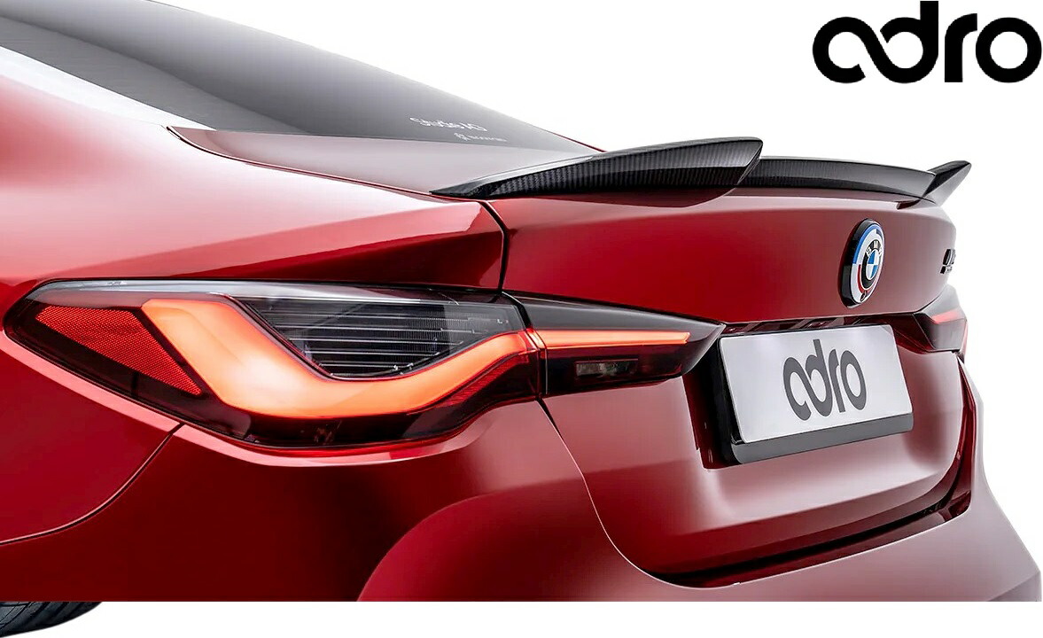 【M’s】 BMW G82 M4 クーペ G8X (2020y-) adro アドロ M4用 V1 トランクスポイラー ／／ カーボン エアロ パーツ カスタム ドレスアップ エクステリア 外装 部品 改造 社外 正規 本物 新型 現行 エイドロ エムフォー 2ドア トランクウイング リアスポイラー A14A40-1502