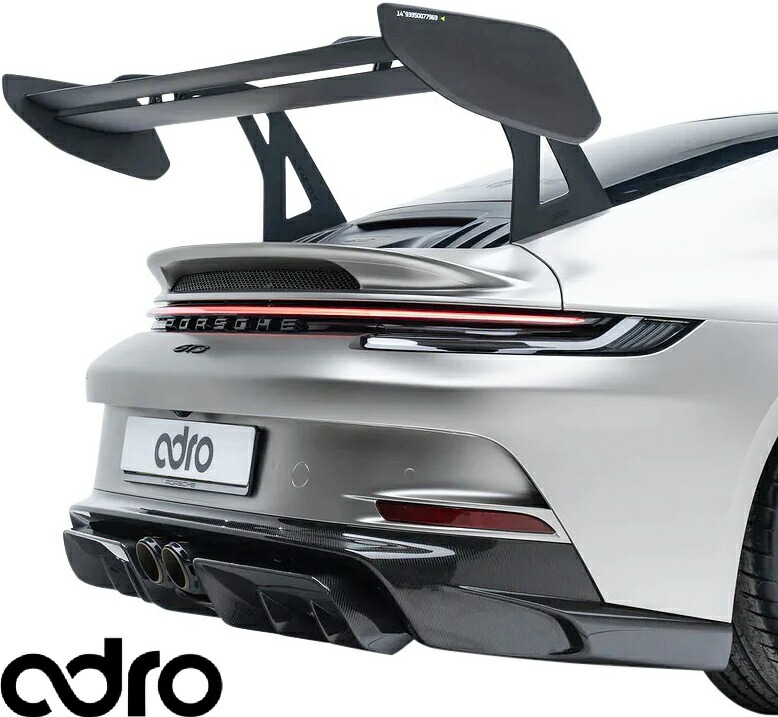 【M's】 ポルシェ 911 992 GT3 (2021.2-) adro AT-P スワンネックウイング CARBON カーボン エイドロ アドロ エアロ 社外 パーツ 部品 外装 新型 現行 正規 チューナー 改造 カスタム ドレスアップ PORSCHE ポルシェ911 ポルシェ992 GTウイング リアウイング A23A10-1501