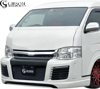 【M’s】 200系 ハイエース 3型 ワイドスーパーロング (2010.7y-2013.10y) GIBSON GRAFAM Duo フロントバンパースポイラー FRP グラファム デュオ エアロ パーツ カスタム 外装 部品 改造 社外 正規 本物 トヨタ HIACE 200ハイエース ワイド バンパー ギブソン ハイエース 95,139円