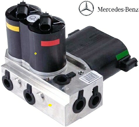 【M's】 R230 ベンツ AMG SLクラス (2001y-2011y) 純正品 ABCバルブブロック プレッシャーバルブ ユニット 1個 前後共通 正規品 本物 純正 正規 パーツ 部品 補修 足回り 電装品 SL350 SL500 SL550 SL600 SL55 SL65 220-320-1258 220-320-0358 2203201258 2203200358