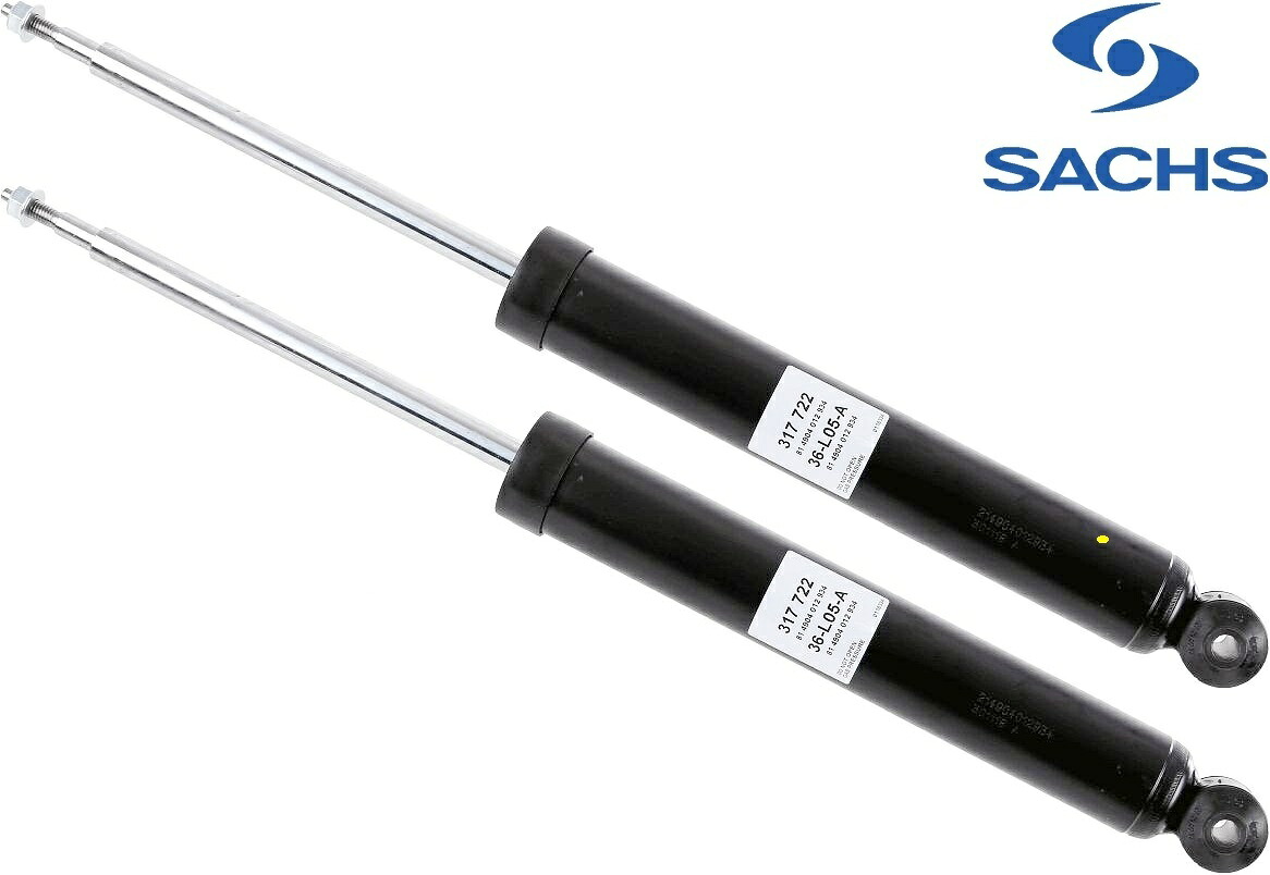 【M's】 アルファロメオ 955 ミト MITO (2011.3-2019.10) SACHS リア ショックアブソーバー 左右 2本 純正OEM ザックス パーツ 部品 足回り 社外品 補修 リヤ ショック ダンパー Alfa Romeo アルファ 50521274 317-722 317722 317 722