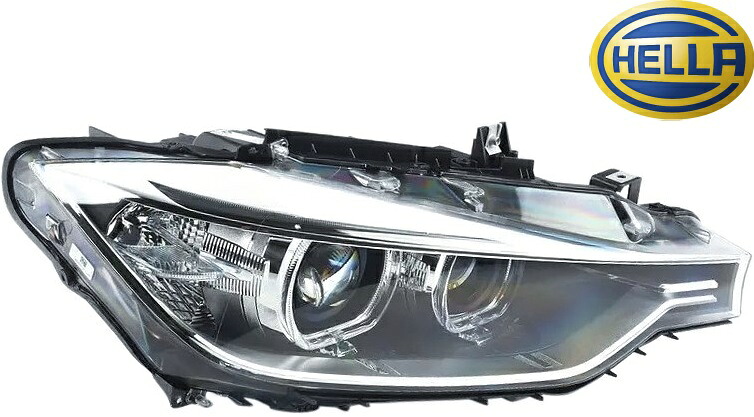 【M’s】 F30 F31 BMW 3シリーズ 前期 (2012y-2015y) HELLA バイキセノン ヘッドライト ヘッドランプ 右側 右 R (AD付) セット 純正OEM 純正同等品 社外品 パーツ 部品 キセノン ライト レンズ 320i 320d 328i 335i Active Hybrid 3 63117338704 6311-7338-704
