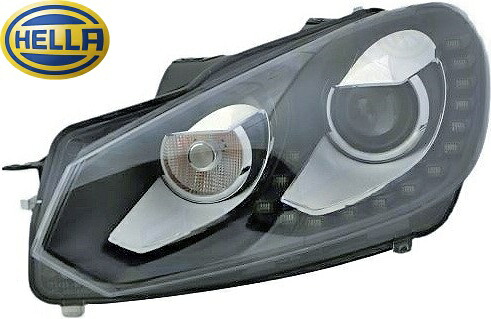 【M’s】 VW ゴルフ6 TSI GTI R (2009y-2013) HELLA バイキセノンヘッドライト 左側 L 左 純正同等品 OEM パーツ 部品 社外 ライト ランプ バイキセノンライト バイキセノン バイキセノンヘッドランプ バイキセノンランプ フォルクスワーゲン GOLF6 5K2941753D 5K2-941-753D