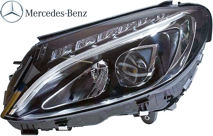 【M’s】 W205 ベンツ AMG Cクラス 前期 (2014.7-2018.6) 純正品 LED ヘッドライト ヘッドランプ 左側 L 左 正規品 パーツ 部品 補修 本物 正規 純正 テール ランプ ライト レンズ S205 C205 A205 C180 C200 C250 C300 C350e C63 セダン ワゴン クーペ 2059067503