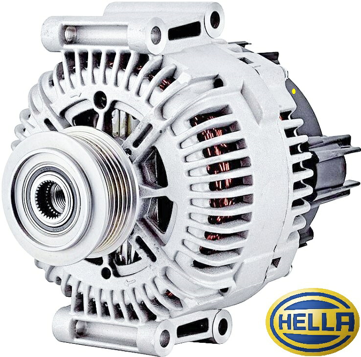 【M's】 AUDI アウディ A6 4F C6 (2005y-2011y) HELLA オルタネーター ダイナモ 14V 180A 純正OEM ヘラ 社外品 パーツ 部品 エンジン 補修 アウディA6 8EL015637-051 06E-903-016KX 06E-903-016G 06E-903-016GX 06E-903-016K 06E903016KX 06E903016G 06E903016GX 06E903016K